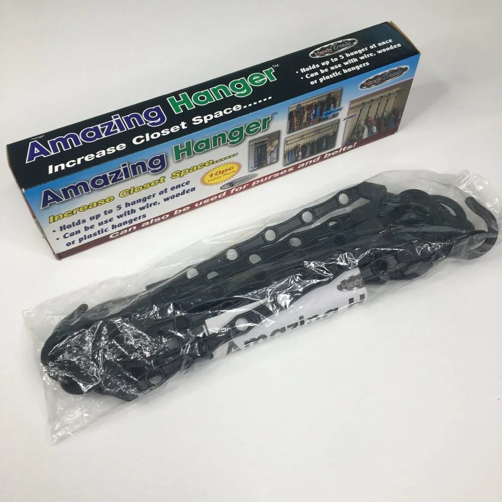 Closet Hangers Increase Space Clothes Organizer Storage Purses Belts